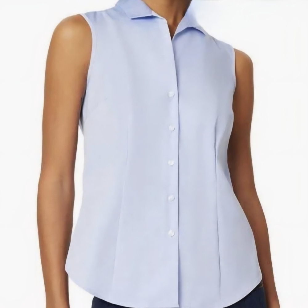 Jones New York Sky Blue Sleeveless Top